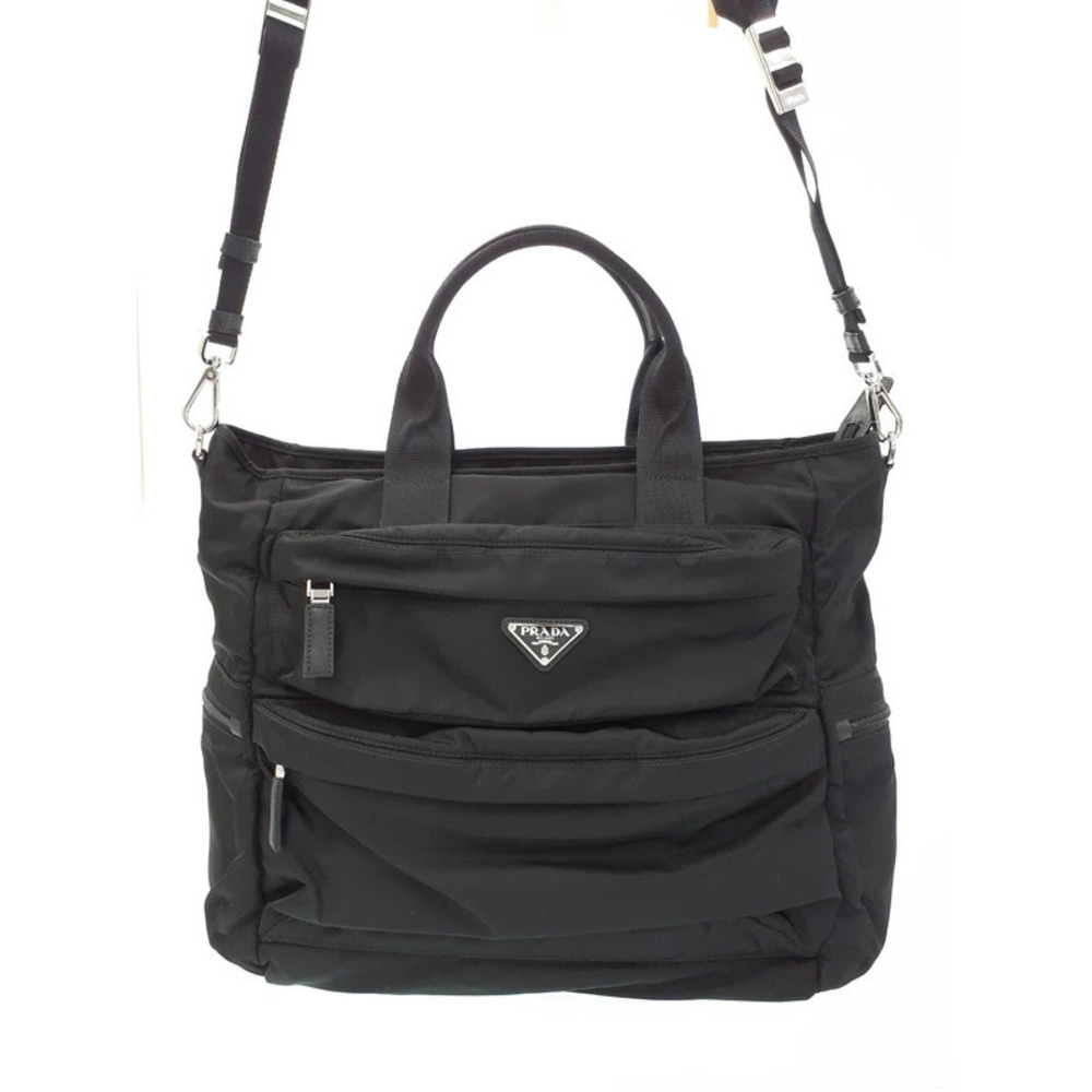 Prada ReNylon multipocket tote Shoulder bag Black